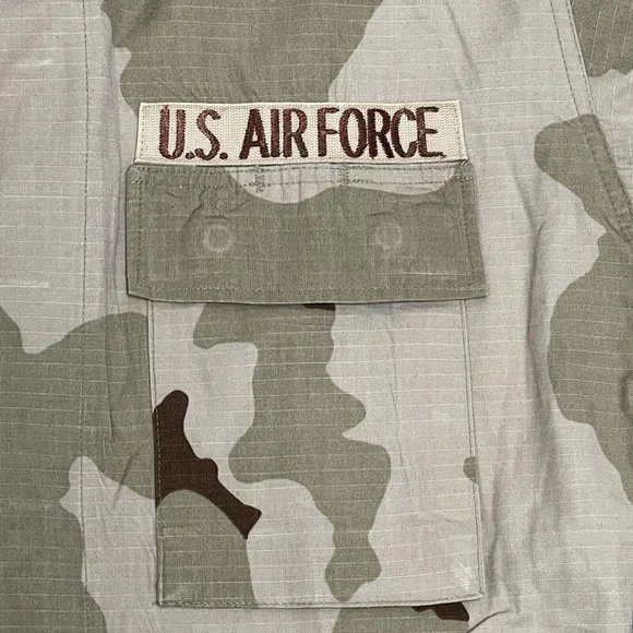 US Air Force Combat Military Coat Desert Jacket Medium Regular Camouflage Beige - Picture 6 of 16